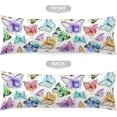 thumbnail image 5 of Butterfly Body Pillow Cover Watercolor Colorful Butterflies Long Pillow Case with Zipper Decorative Soft Bedding Pillowcase Farmhouse Cushion Large Pillow Covers for Couch,Bedroom, Home Gifts 20"x54", 5 of 6