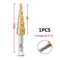 thumbnail image 2 of 4-12mm HSS Straight Groove Step Drill Bit, 2 of 5