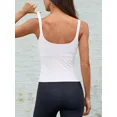 thumbnail image 2 of ANFERRY Women Fitted Workout Tank Tops with Built in Bra Ribbed Seamless U Back Basic Gym Camisoles, 2 of 7