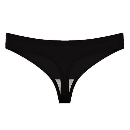 Clearance Sale! WEANT Plus Size Panties Oversized Women s T-Shaped Underwear Women s Low Yoga T-Shaped Pants Black S