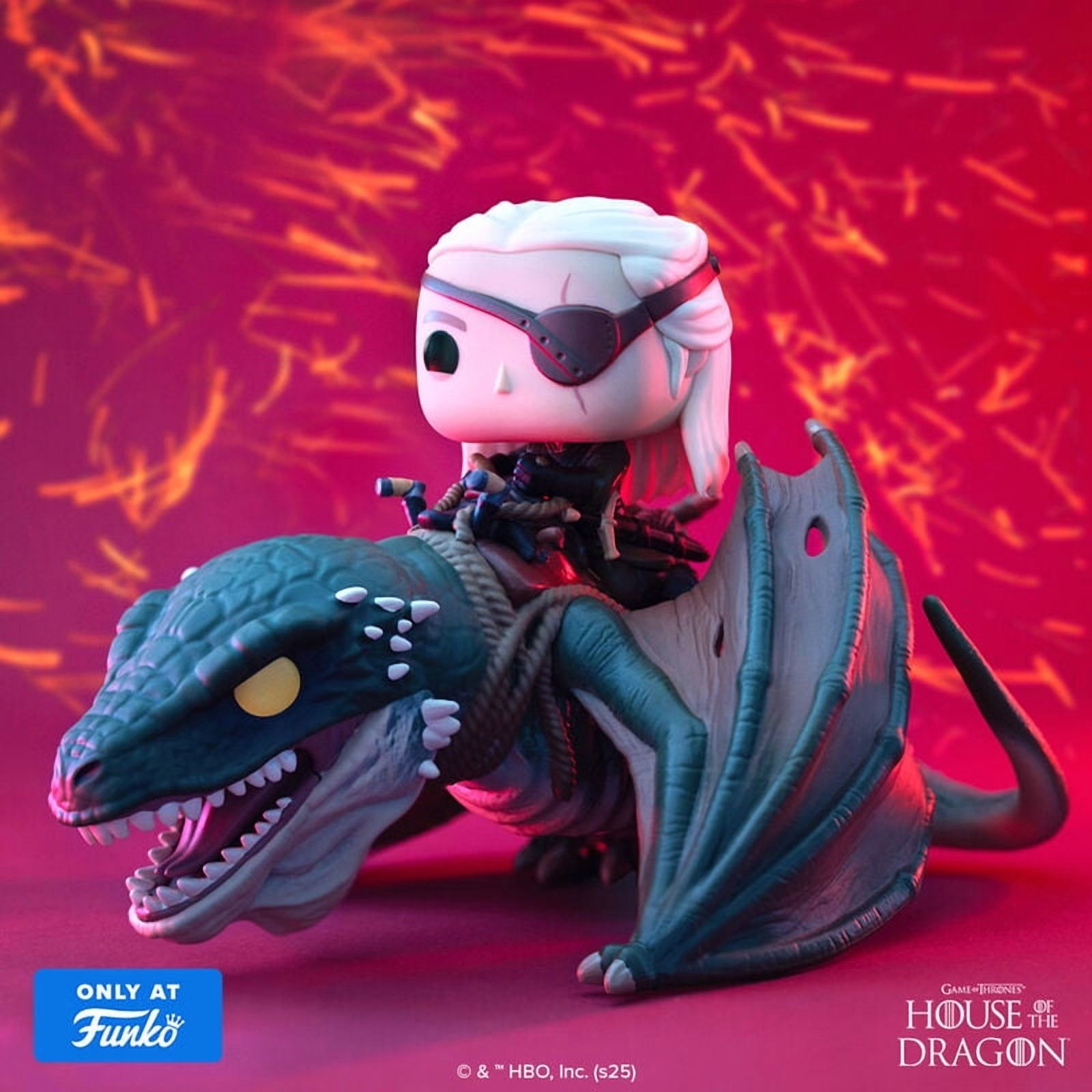Funko Pop! House of the Dragon Aemond Targaryen with Vhagar #136 - Exclusive