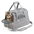 thumbnail image 1 of Bolsa De Transporte Portátil Para Mascotas Y Gatos, Bolsa De Viaje Ligera Y Transpirable Para Perros Pequeños Y Gatos De Menos De 10 Kg, Con Diseño De Almohadilla De Felpa,, 1 of 7