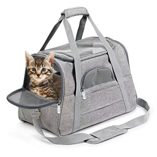 Pet Portador de Mascotas Gato Portátil y Bolso Saliente de Perro Transpirable Para Mascotas Bolsita Para Llevar