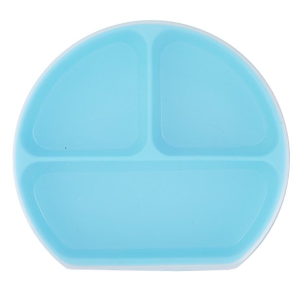 Platos de succión para bebé, plato de silicona dividido para bebés destetados