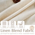thumbnail image 3 of Cortinas Jinchan de lino texturizado, 24 cm, para ventanas de cocina, 3 of 9