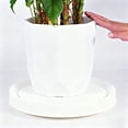 thumbnail image 5 of Plateau Mobile pour Pots de Fleurs avec Roues Dissimulées, Contrôle du Stockage d'Eau, Base Roulante, Matériau Épaissi, Durable, Robuste, Forme Ronde, pour Salon Intérieur, Balcon, Cour, Jardin, Pots Lourds, 5 of 5