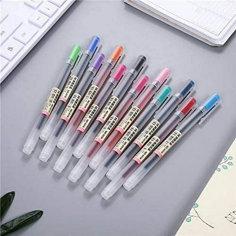 Gel Ink Pen Quick Drying Liquid Ink Pens fine point Japanese Style Pens  0.38 mm Ballpoint Maker Pen School Office student Exam Writing Stationery