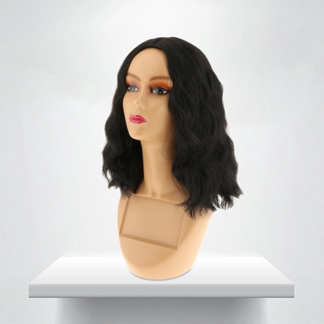 Cabeza de Maniquí Femenino con Tapa de Red Altura 48 Cm Multipropósito Ligero Pero Resistente Realista para Hacer Exhibiciones, Peinados, Anteojos, Co , Estilo un Estilo A