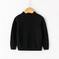 thumbnail image 2 of LYHaoo Boys and Girls' Uniform Cotton Crew-Neck Sweaters Long Sleeve Pullover Knit Sweaters 7-8 Years(Black), 2 of 3