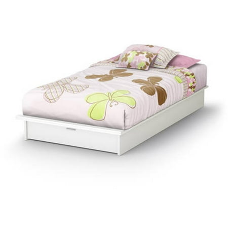 twin platform bed frame shore south low drawer storage profile wood front drawers oak walmart step beds finishes multiple mattress