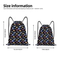 thumbnail image 2 of Kdxio Whales In Space Print Drawstring Backpack Bag,Waterproof Draw String Back Sack, Gym Drawstring Bags Swim Bag For Unisex, 2 of 5