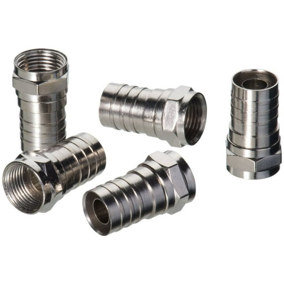 Ideal Crimp-On F-Connectors RG-6Q 10 Pack"