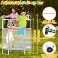 thumbnail image 5 of Blanketown 60" Toddler Trampoline with Safety Enclosure Net,Mini Trampoline for Kids ,Toddler Trampoline Indoor 2-6 Year Old for Indoor, Lawn Garden, 5 of 7