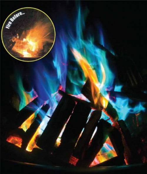 12 Pack, Mystical Fire Blue Mystical Fire BLUE Campfire Fireplace Colorant Packets 