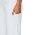 thumbnail image 5 of Ohufall Scrub Pant for Women Solid Loose Elastic Waist Pants with Side Pocket Hospital Daily Uniform Pants, 5 of 5
