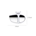 thumbnail image 3 of Car Blind Spot Mirror, 360 Degree Rotation Adjustable Double Sided Wide Angle Convex Rear View Mirror for Car Front/Rear Wheels Observation(White), 3 of 6