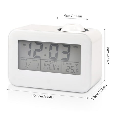 Sonew Lcd Display Alarm Clock Voice Control Ceiling Projection