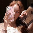 thumbnail image 5 of Compatible with iPhone 14 Bling Diamond Case for Women Girls Girly Glitter Shiny 3D Crystal Rhinestone Case Fashion Luxury Double Color Sparkly Gemstone Soft TPU Cover, 5 of 5
