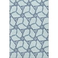 thumbnail image 4 of HomeRoots 676019 9 x 12 ft. Sky Blue, Gray & Denim Blue Geometric Washable Machine Made Rectangle Area Rug with UV Protection, 4 of 9