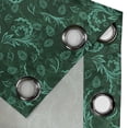 thumbnail image 4 of Ambesonne Floral Grommet Curtain, Blossoming Vivid Nature, 50" x 96", Jade Green Pale Green, 4 of 6