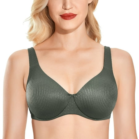 

AISILIN Women s Minimizer Bras Plus Size Full Coverage Underwire Non-padded Bra