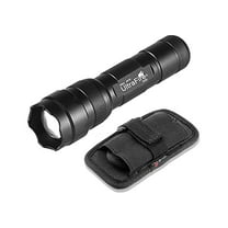ZC Single Mode Mini Flashlight with Holster,1200 High Lumen Zoomable Handheld LED Flashlight Duty Flashlights with Belt Holster and Charger Bright Small Flash Light 502z