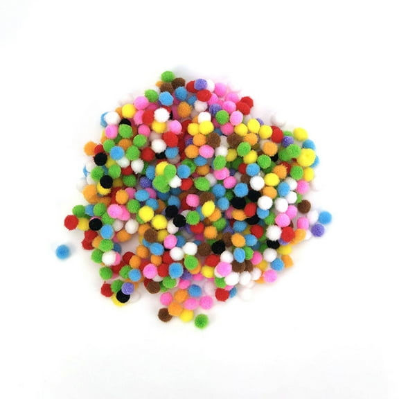 CCOCC Pom Poms,Vibrant Colorful Pom Poms Pom Poms for Crafts,Soft and Comfortable Material Premium and Long-Lasting Color Pompoms,Multicolor,0.39In
