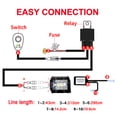 thumbnail image 4 of Harness LED Light Bar Wiring Harness Kit, 2 Leads Wireless Remote Control Wiring Harness Kit 18AWG Core Cable Wiring Harness Kit for Car Fog Lights Work Driving Lights Bar Fit 1, 4 of 7