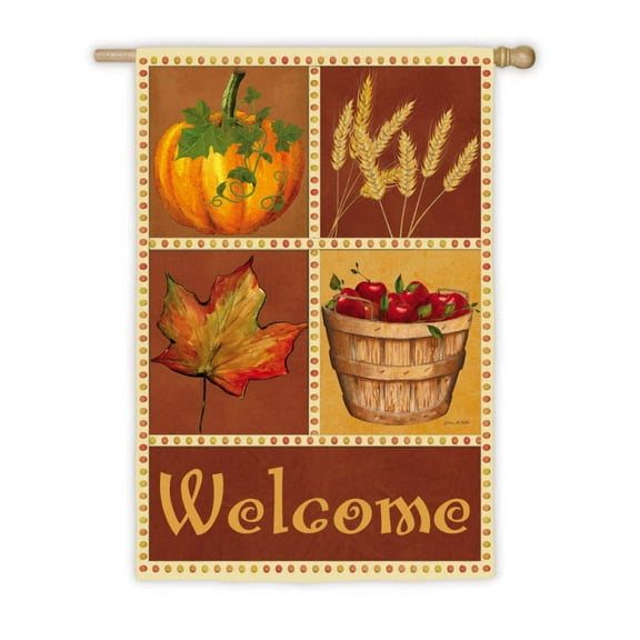 Flag, Sub, House Size Flag, Suede, Signs of the Season