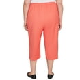 thumbnail image 2 of Alfred Dunner Womens Plus-Size Patch Pocket Elastic Waistband Capri Pant, 2 of 4