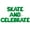Green, variant on Letter Balloons - SKATE AND CELEBRATE 16" Inch Alphabet Letters Foil Mylar Balloon Birthday Party Banner (White)