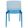 thumbnail image 5 of LeisureMod Murray Modern Dining Chair - Set of 4-Color:Transparent Blue, 5 of 7