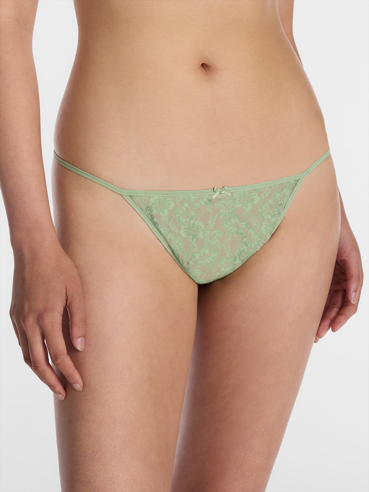 No Boundaries Women’s All Over Lace Bikini Underwear, 3-Pack, Sizes XS-XXXL