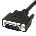 thumbnail image 3 of DB15 Cable Black Straight Through 15 Pin DB15 RS232 Serial Cable, DB15 Male to Female Connector Extension Cable Cord Shielded, 5ft/1.5m, 3 of 6