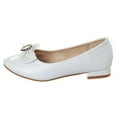 thumbnail image 2 of Badgley Mischka Low Heeled Ballerinas (Little Kid Sizes), White Patent, 13, 2 of 7
