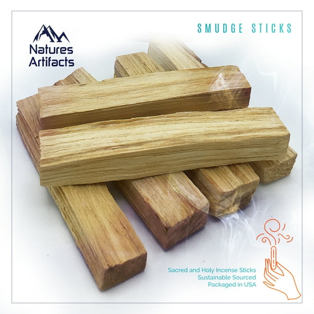 6 Pack Palo Santo Smudge Incense Sticks, Sustainably Sourced, Authentic Holy Wood, Incense