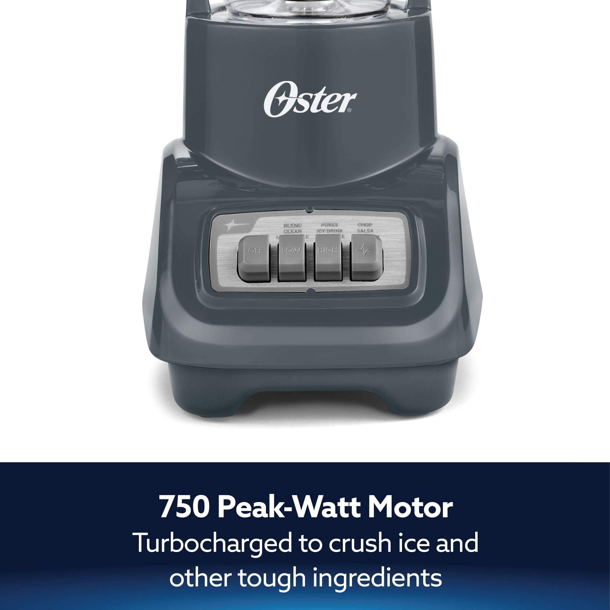 Oster Turbo 5-Speed 750W Mussel Countertop Blender With 54 Ounce Jar, Kitchen Blender, Blender for Smoothies