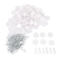 thumbnail image 1 of Ceiling Hook, No Drill Transparent 100pcs Self Adhesive Ceiling Hook  for Hanging, 1 of 7