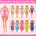 thumbnail image 5 of 47 PCS Doll Clothes and Accessories 3 PCS Wedding Gowns 3 Tops 3 Pants 3 PCS Fashion Dresses 2 Sets Swimsuits Bikini 6 Braces Skirt, 10 Hangers 14 Shoes and 6 Accessories Toys for 11.5 inch Doll, 5 of 5