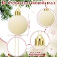 thumbnail image 4 of Christmas Velvet Balls 1.97 Flocked Christmas Hanging Ornaments Handmade Velvet Balls Xmas Tree Ornaments Xmas Tree Bulbs for Wedding Anniversary Party 15 Pcs, 4 of 5