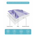 thumbnail image 5 of Purple Bow Queen Size Down Alternative Comforter, Lightweight Comforter Quilt Bedding Set with Pillow Shams Cute Bowknot Simple Pure Color All Seasons Bed Comforter Duvet Insert 90"x96", 5 of 7