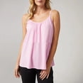 thumbnail image 2 of Staron Débardeurs pour Femmes Blouses à Bretelles Spaghetti Sans Manches Col Rond Hauts Camisole Chemise Unie Tunique Débardeur Décontractée Coupe Ample Blouses, 2 of 6