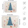 thumbnail image 3 of Dish Drying Mat, Fuuny Small Cute Christmas Gnomes Microfiber Kitchen Dish Pads Super Absorbent Dish Drainer Mat Fast Drying Heat-resistant Drying Mat for Kitchen Counter, 18"x24", 3 of 7