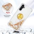 thumbnail image 3 of Funda para Samsung Galaxy A14 5G con Brillo Líquido Flotante, Purpurina, Parachoques y Anillo Giratorio Soporte, 3 of 5