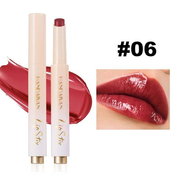 Lápiz labial de 8 colores Mirror Water Gloss Lipstick Press - Bálsamo labial hidratante Maquillaje de labios 1.8ga Lápiz labial