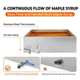 thumbnail image 4 of 24x24x9.5 Inch Maple Syrup Evaporator Pan, 304 Stainless Steel with 1 Valve, Professional Grade for Efficient Home Syrup Boiling, 4 of 8