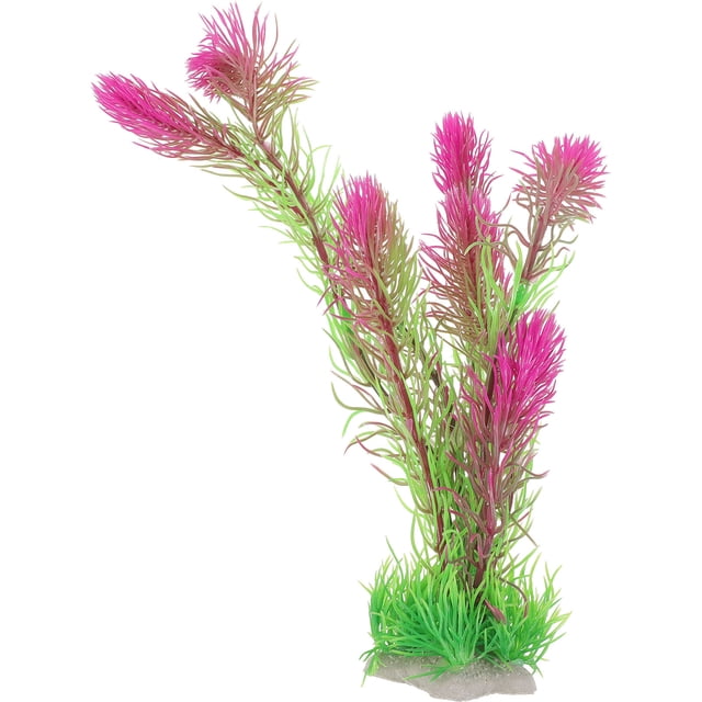 FESTFENDS 1Set Fish Tank Artificial Plants Plastic Assorted Color for Underwater Environment 30x0.39in
