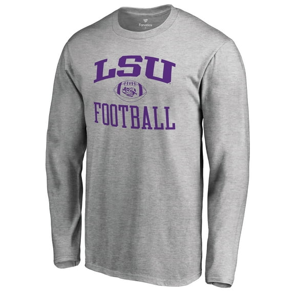 Men's Ash LSU Tigers First Sprint Long Sleeve T-Shirt
