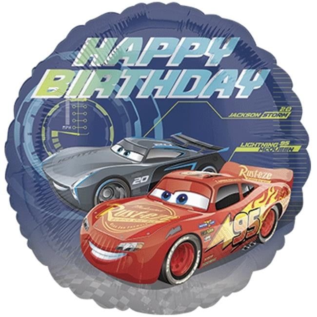 Disney Cars Happy 5th Birthday Foil Supershape Balloon Helium Lightening Mcqueen 
