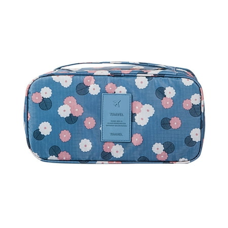 cuyhtdup Storage Bag Clothes Storage Organizer Portable Pattern Travel Underwear Bra Storage Box Storage Bag